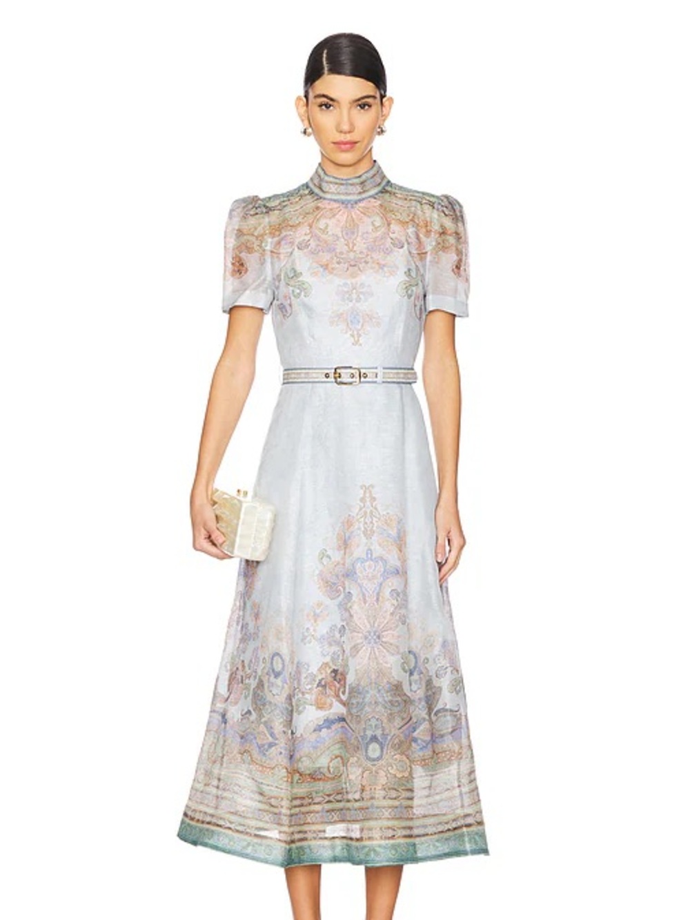 Zimmermann Eden Belted Midi Dress